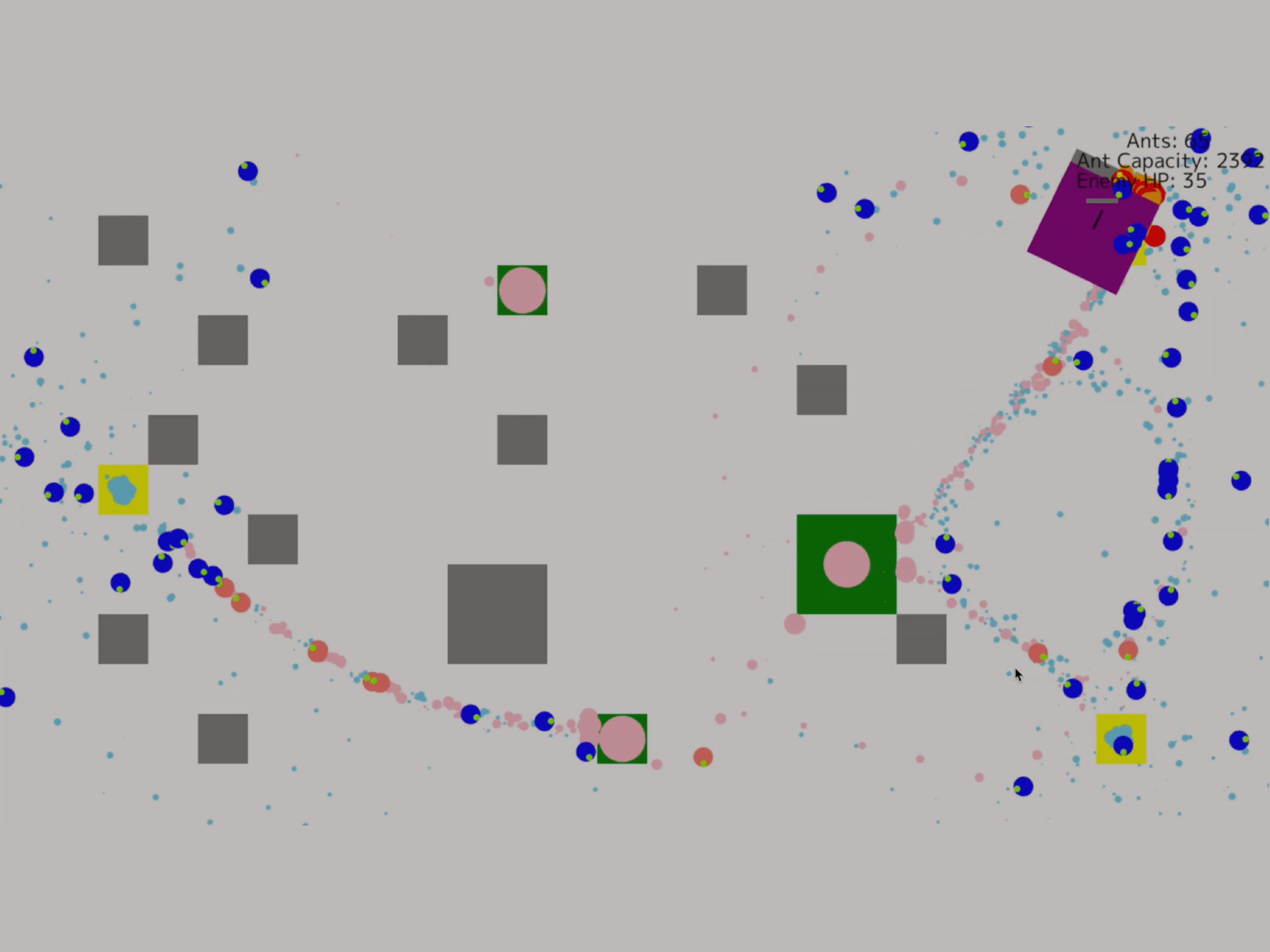 ありの行列 シミュレーション